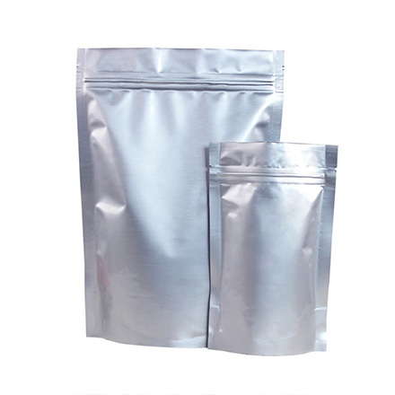 Wholesale resealable zip lock silver mylar aluminum foil bags