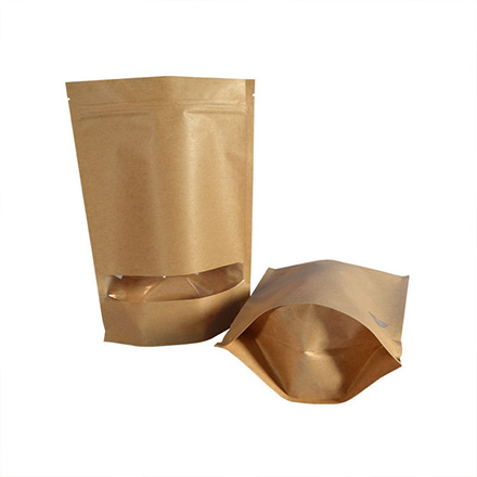 Aluminum Foil Custom Printing Laminated Kraft Paper Flat Bottom Coffee Packaging Bag