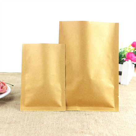 Low Price Top Sale Foil 3 Side Seal Paper Kraft Bag
